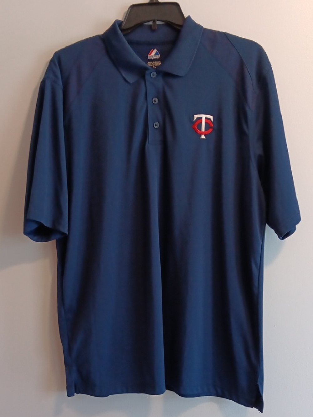 Majestic Navy Minnesota Twins Polo - Short Sleeve XL